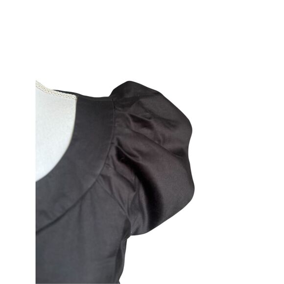 NWT French Connection Lolo Cutout Bow Back Dress Black Size 12 - Picture 3 of 16